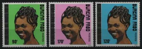 Burkina Faso 1989 - Mi-Nr. 1219-1221 ** - MNH - Frisuren