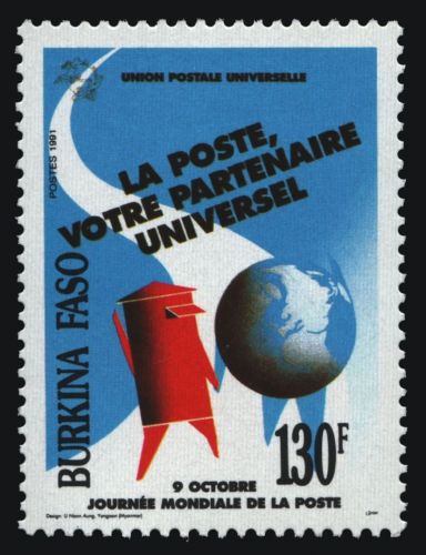 Burkina Faso 1991 - Mi-Nr. 1260 ** - MNH - Weltposttag
