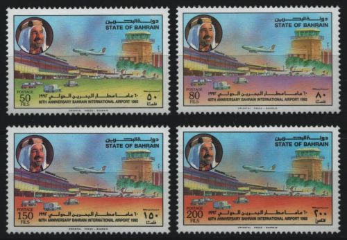 Bahrain 1992 - Mi-Nr. 479-482 ** - MNH - Flughafen Bahrain
