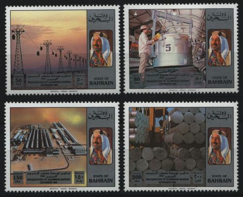 Bahrain 1992 - Mi-Nr. 487-490 ** - MNH - Bahrain-Aluminium-Gesellschaft