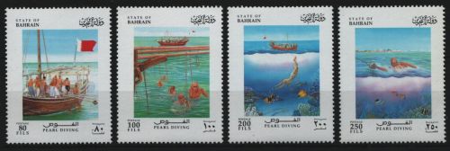 Bahrain 1996 - Mi-Nr. 597-600 ** - MNH - Boote / Boats