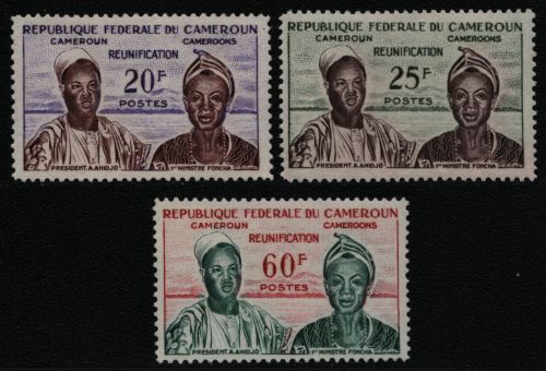 Kamerun 1962 - Mi-Nr. 344-346 ** - MNH - Wiedervereinigung Kameruns