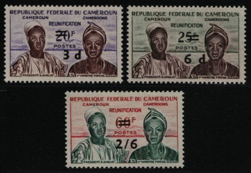 Kamerun ( britisch ) 1961 - Mi-Nr. 25-27 ** - MNH - Wiedervereinigung