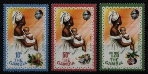 Gambia 1976 - Mi-Nr. 329-331 ** - MNH - Weihnachten / X-mas