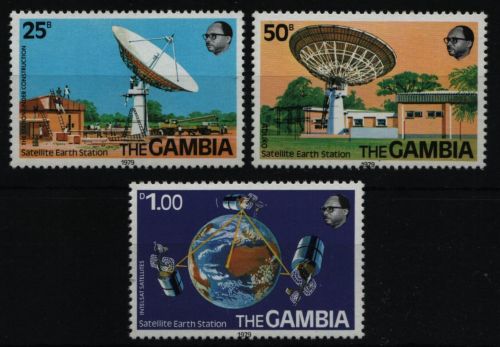 Gambia 1979 - Mi-Nr. 395-397 ** - MNH - Erdfunkstelle