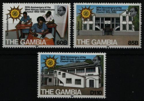 Gambia 1982 - Mi-Nr. 434-436 ** - MNH - Prüfungskommission