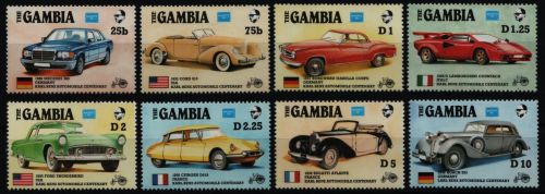 Gambia 1986 - Mi-Nr. 626-633 ** - MNH - Autos / Cars
