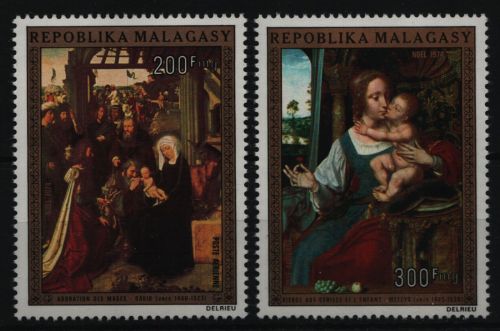 Madagaskar 1974 - Mi-Nr. 734-735 ** - MNH - Gemälde / Paintings