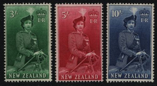 Neuseeland 1953 - Mi-Nr. ex 332-345 ** - MNH - Höchstwerte 3-10 Sh
