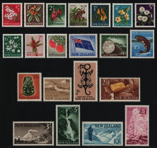 Neuseeland 1960 - Mi-Nr. 392-412 ** - MNH - Landesansichten