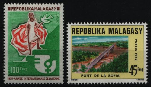 Madagaskar 1975 - Mi-Nr. 736 & 740 ** - MNH - 2 Ausgaben