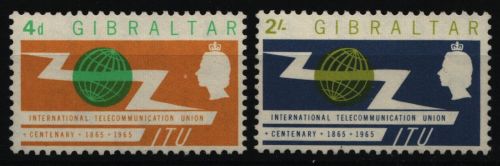 Gibraltar 1965 - Mi-Nr. 169-170 ** - MNH - ITU