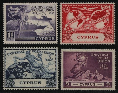 Zypern 1948 - Mi-Nr. 159-162 ** - MNH - UPU