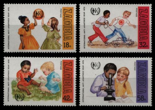 Sambia 1979 - Mi-Nr. 209-212 ** - MNH - Gegen Rassendiskriminierung
