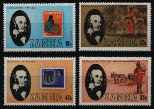 Sambia 1979 - Mi-Nr. 213-216 ** - MNH - Marke auf Marke