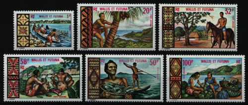 Wallis & Futuna 1969 - Mi-Nr. 220-225 ** - MNH - Inselleben