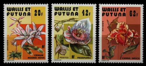 Wallis & Futuna 1979 - Mi-Nr. 349-351 ** - MNH - Blumen / Flowers