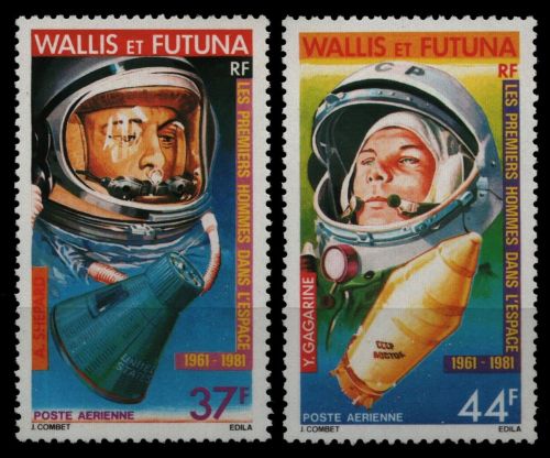 Wallis & Futuna 1981 - Mi-Nr. 386-387 ** - MNH - Raumfahrt / Space