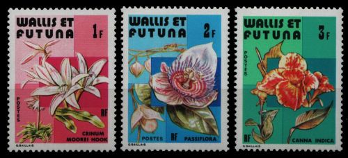 Wallis & Futuna 1982 - Mi-Nr. 411-413 ** - MNH - Blumen / Flowers