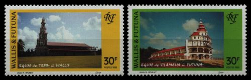 Wallis & Futuna 1993 - Mi-Nr. 647-648 ** - MNH - Kirchen / Churches