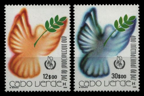 Kap Verde 1986 - Mi-Nr. 509-510 ** - MNH - Internationales Jahr des Friedens