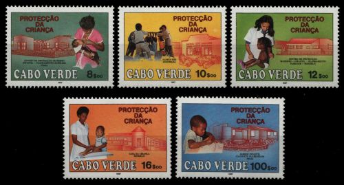 Kap Verde 1987 - Mi-Nr. 511-515 ** - MNH - Kinderschutz