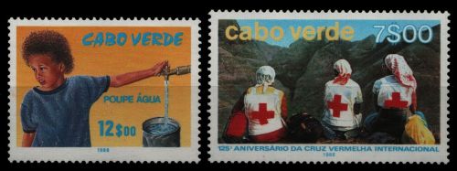 Kap Verde 1988 - Mi-Nr. 547 & 548 ** - MNH - 2 Ausgaben