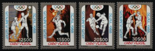 Kap Verde 1988 - Mi-Nr. 553-556 ** - MNH - Olympia Seoul