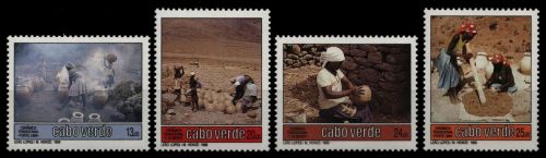 Kap Verde 1989 - Mi-Nr. 567-570 ** - MNH - Keramik