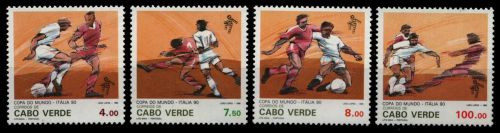 Kap Verde 1990 - Mi-Nr. 585-588 ** - MNH - Fußball / Soccer