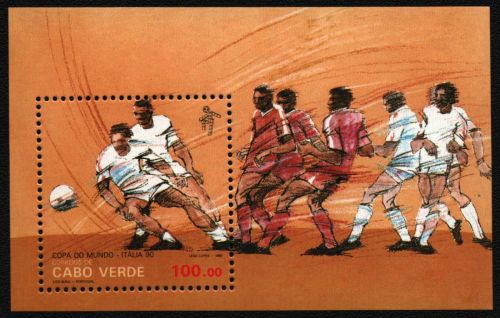 Kap Verde 1990 - Mi-Nr. Block 17 ** - MNH - Fußball / Soccer