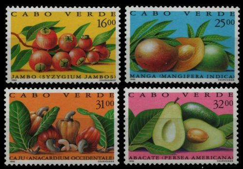 Kap Verde 1992 - Mi-Nr. 627-630 ** - MNH - Früchte / Fruits