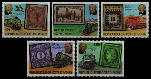 Elfenbeinküste 1979 - Mi-Nr. 606-611 ** - MNH - Marke auf Marke - Rowland Hill