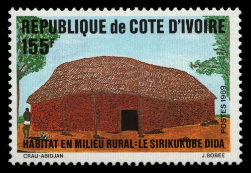 Elfenbeinküste 1989 - Mi-Nr. 996 ** - MNH - Ländliches Wohnen
