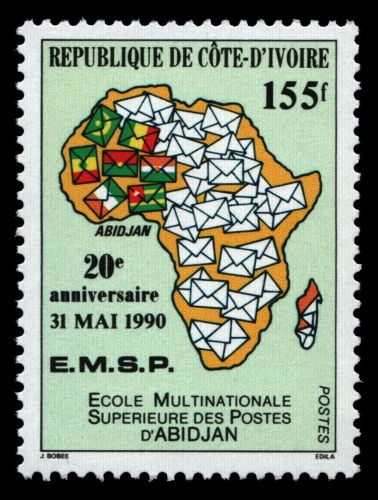 Elfenbeinküste 1990 - Mi-Nr. 1013 ** - MNH - Postschule Abidjan