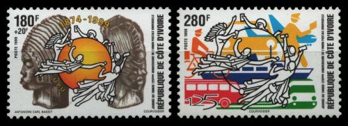 Elfenbeinküste 1999 - Mi-Nr. 1205-1206 ** - MNH - UPU