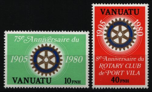 Vanuatu 1980 - Mi-Nr. 589-590 ** - MNH - Rotary
