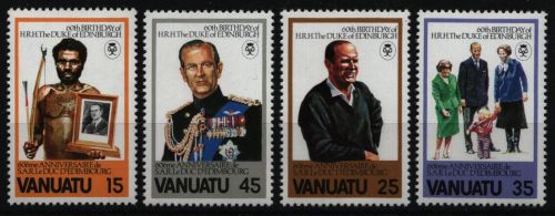 Vanuatu 1981 - Mi-Nr. 602-605 ** - MNH - 60. Geburtstag Prinz Philip
