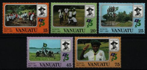 Vanuatu 1982 - Mi-Nr. 635-639 ** - MNH - Pfadfinder / Scouts