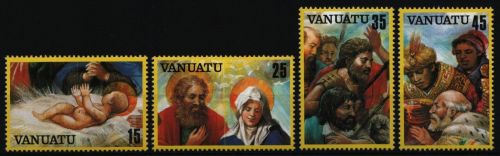 Vanuatu 1982 - Mi-Nr. 640-643 I ** - MNH - Weihnachten / X-mas