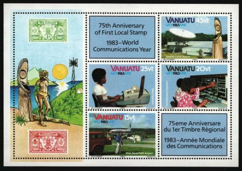 Vanuatu 1983 - Mi-Nr. Block 5 ** - MNH - Weltkommunikationsjahr