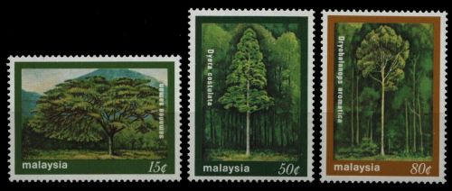 Malaysia 1981 - Mi-Nr. 231-236 ** - MNH - Bäume / Trees