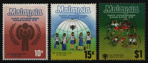 Malaysia 1979 - Mi-Nr. 199-201 ** - MNH - Jahr des Kindes