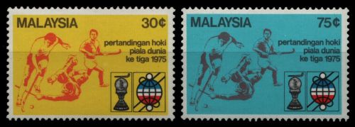 Malaysia 1975 - Mi-Nr. 127-128 ** - MNH - Hockey WM