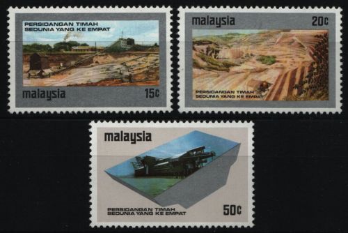 Malaysia 1974 - Mi-Nr. 124-126 ** - MNH - Zinnkonferenz