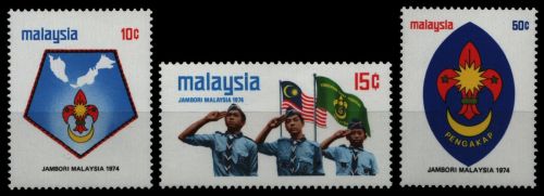 Malaysia 1974 - Mi-Nr. 116-118 ** - MNH - Pfadfinder / Scouts