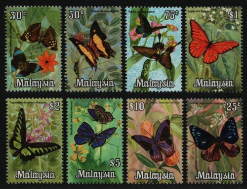 Malaysia 1970 - Mi-Nr. 63-70 ** - MNH - Schmetterlinge / Butterflies (II)