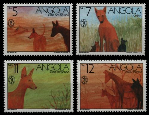 Angola 1991 - Mi-Nr. 855-858 ** - MNH - Hunde / Dogs
