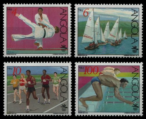 Angola 1991 - Mi-Nr. 859-862 ** - MNH - Olympia Barcelona