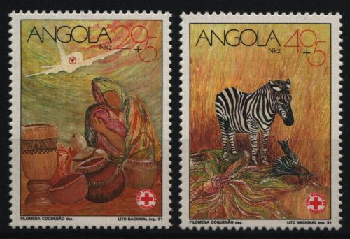 Angola 1991 - Mi-Nr. 863-864 ** - MNH - Wildtiere / Wild animals